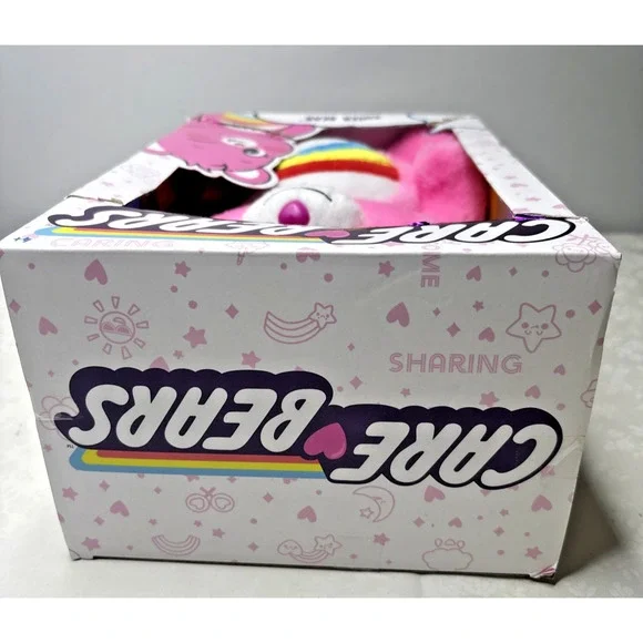 Care Bears Cheer Bear Plush in Box Basic Fun 2020s New Packaging - Picture 3 of 10